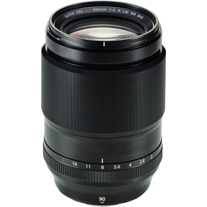 FUJIFILM XF 90mm f/2 R LM WR Lens with UV and Circular Polarizer Filters