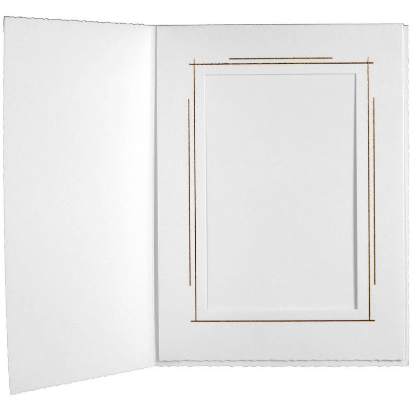 Tap Whitehouse Photo Folder (4 x 6", White, 25-Pack)