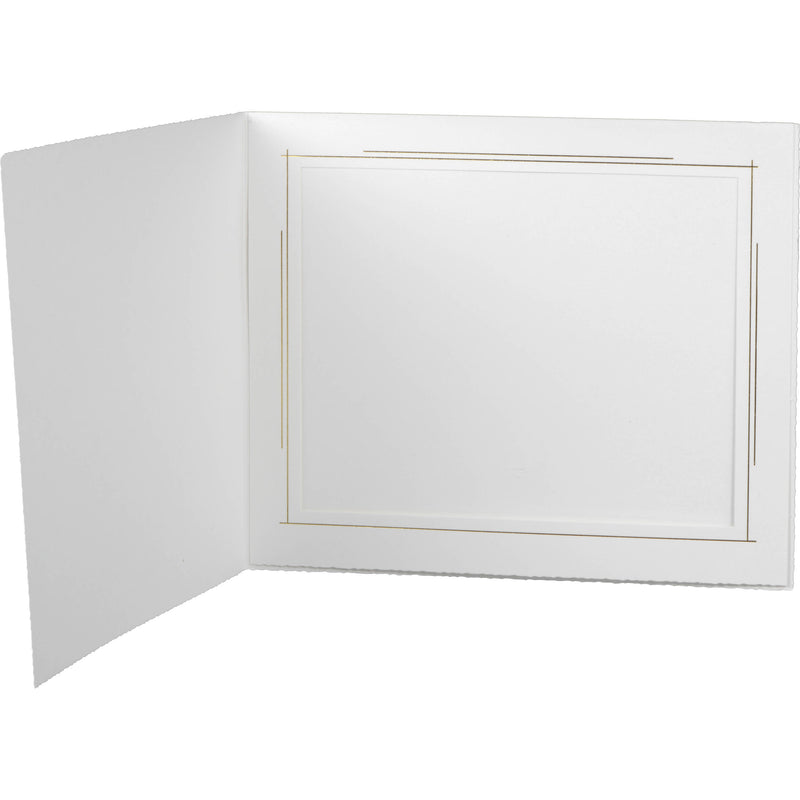 Tap Whitehouse Photo Folder (10 x 8", White, 25-Pack)