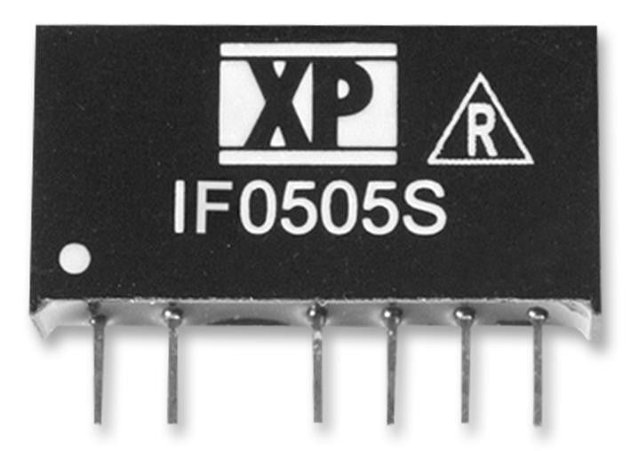 XP POWER IF2403S 1 Watt SIP Single Output DC/DC Converter, Input 24V, Output 3.3V/333mA