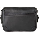 Barber Shop Small Messenger Pageboy Camera Bag (Black Grained Leather)