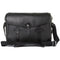 Barber Shop Small Messenger Pageboy Camera Bag (Black Grained Leather)