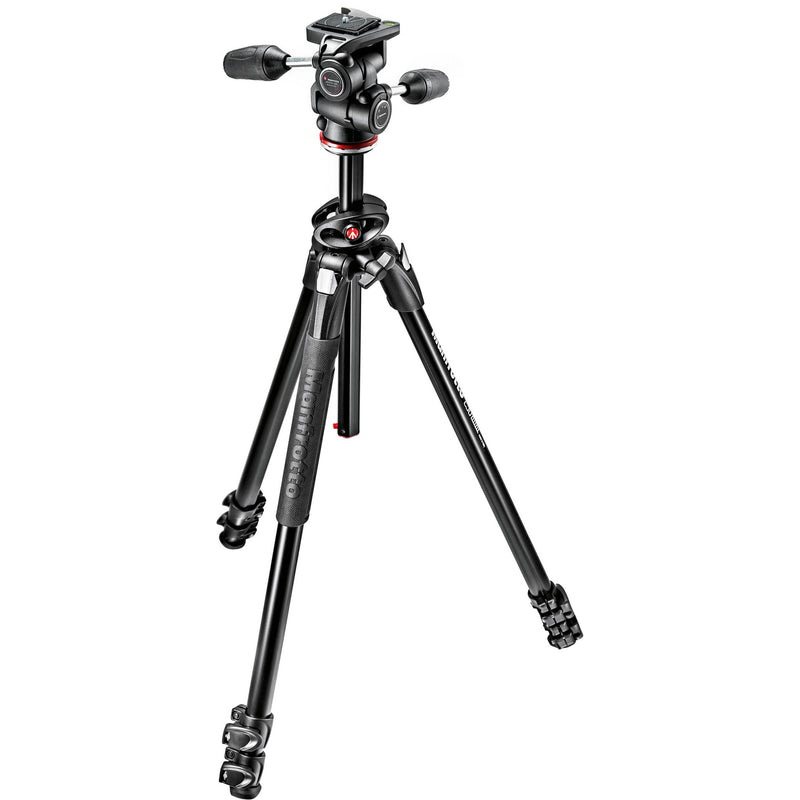 Manfrotto MK290DUA3-3WUS 290 Dual Aluminum Tripod with 3-Way Pan/Tilt Head