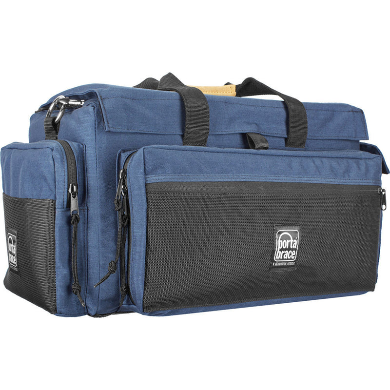 Porta Brace DVO2U-QS-M4 DV Case with QS-M4 Quick Slick Mini Rain Cover (Signature Blue)