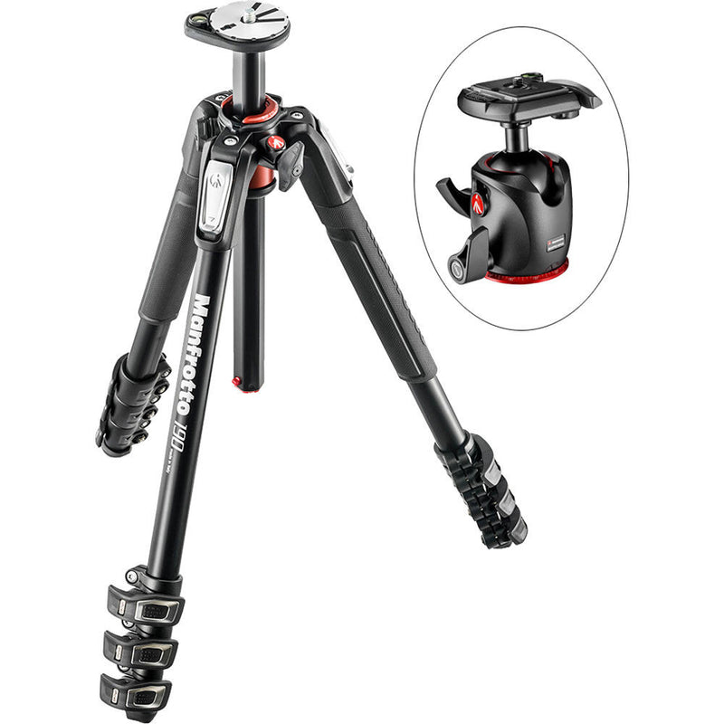 Manfrotto MT190XPRO4 Aluminum Tripod with XPRO Ball Head with 200PL Quick-Release System