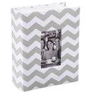 Pioneer Photo Albums Cloth Album with Frame (Chevron, Gray)