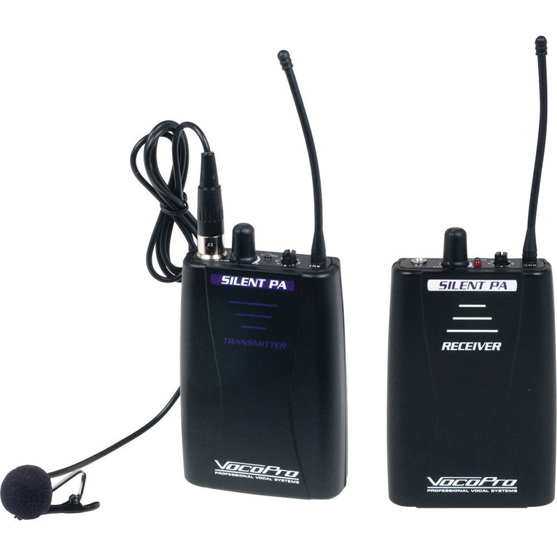 VocoPro SilentPA-PORTABLE 16-Channel UHF Bodypack Wireless Audio Broadcast System