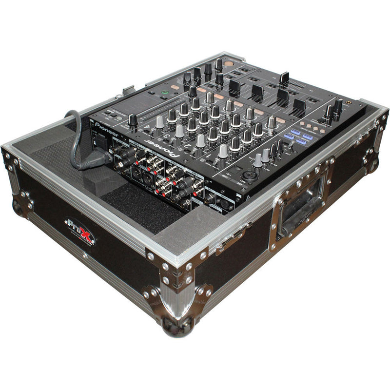 ProX Mixer Case for Large Format 12" DJ Mixers (Silver on Black)