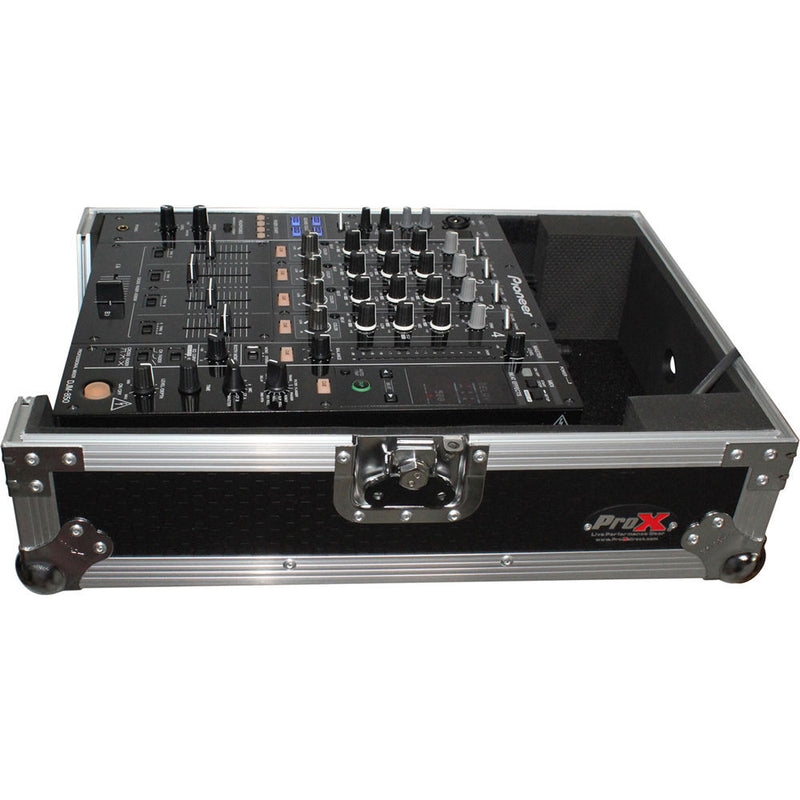 ProX Mixer Case for Large Format 12" DJ Mixers (Silver on Black)