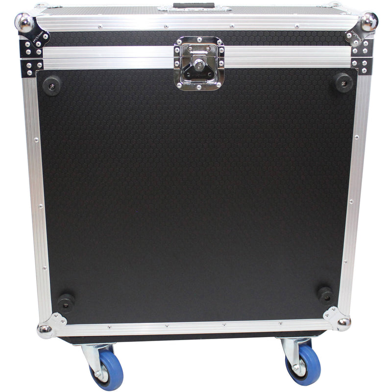 ProX Flight Road Case with Doghouse and Wheels for Allen and Heath QU-24 Digital 24 Channel Mixer