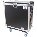 ProX Flight Case with Doghouse and Wheels for Allen & Heath QU-32 Digital Mixer