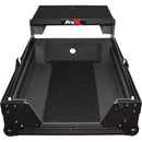 ProX Mixer Case for Large Format 12" DJ Mixers with Laptop Shelf (Black on Black)