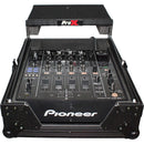 ProX Mixer Case for Large Format 12" DJ Mixers with Laptop Shelf (Black on Black)