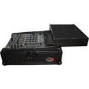 ProX Mixer Case for Large Format 12" DJ Mixers with Laptop Shelf (Black on Black)