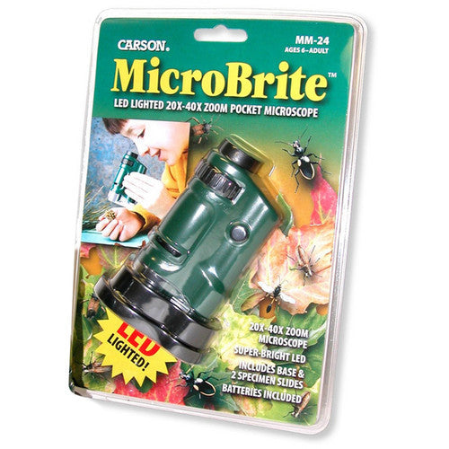 Carson MM-24 MicroBrite Portable Monocular Microscope