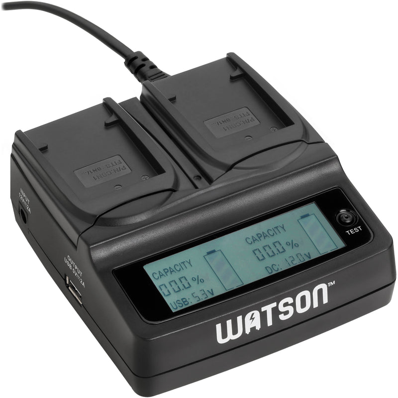 Watson Duo LCD Charger with Two NP-BX1 Battery Plates