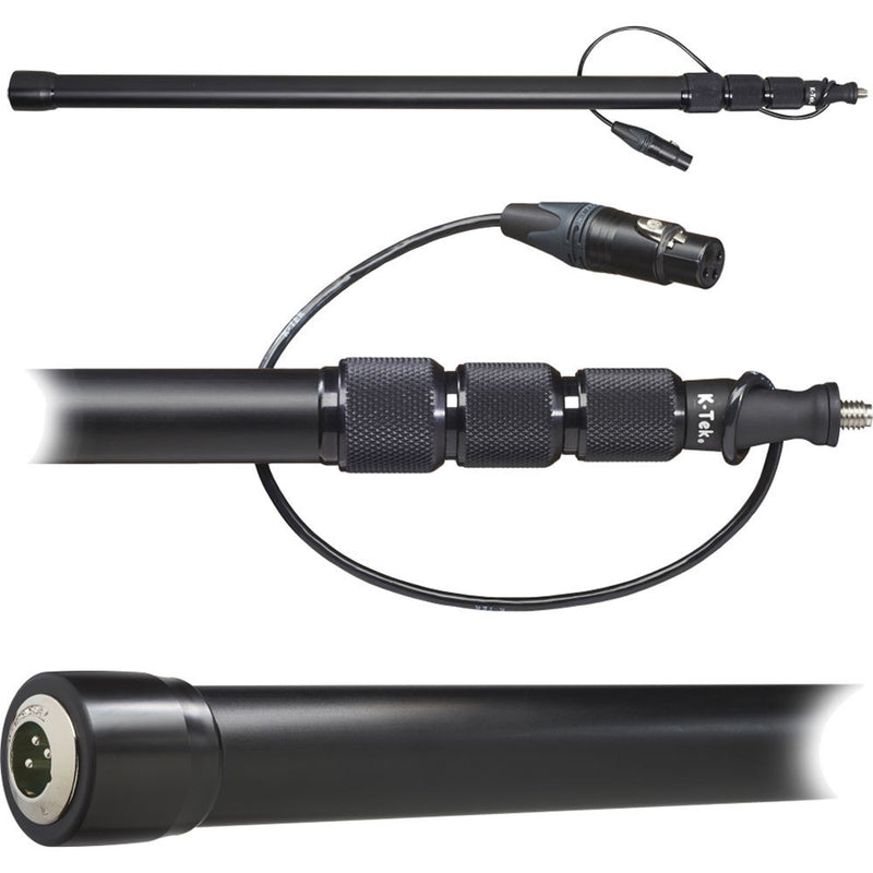 K-Tek KE-89CC Avalon Series Aluminum Boompole with Internal XLR Cable