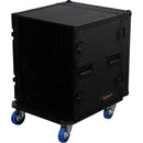 Odyssey Innovative Designs Black Label 8-Space Amp Rack Case