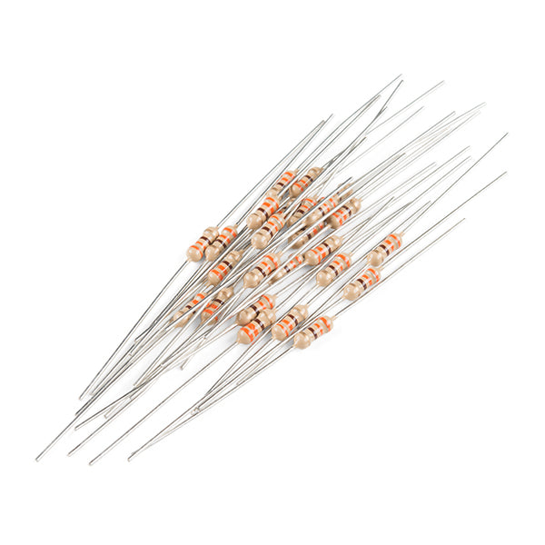 SparkFun Resistor 330 Ohm 1/4 Watt PTH - 20 pack (Thick Leads)