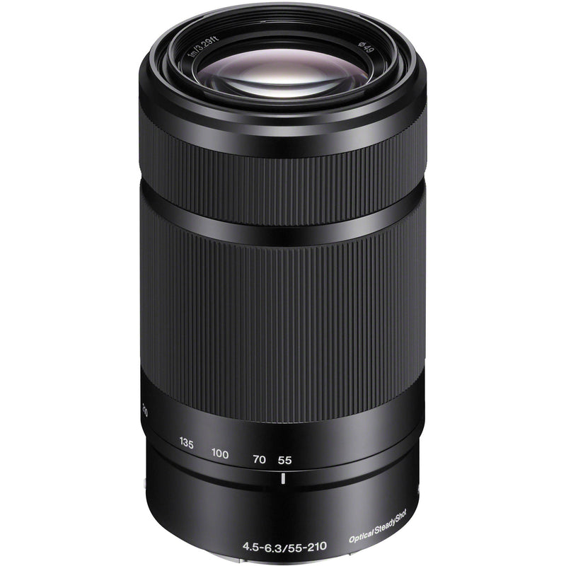 Sony E 55-210mm f/4.5-6.3 OSS Lens with Circular Polarizer Filter Kit (Black)