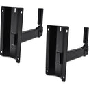 Pyle Pro PSTNDW15 Dual Universal Adjustable Wall Mount Speaker Bracket Stands (Pair)