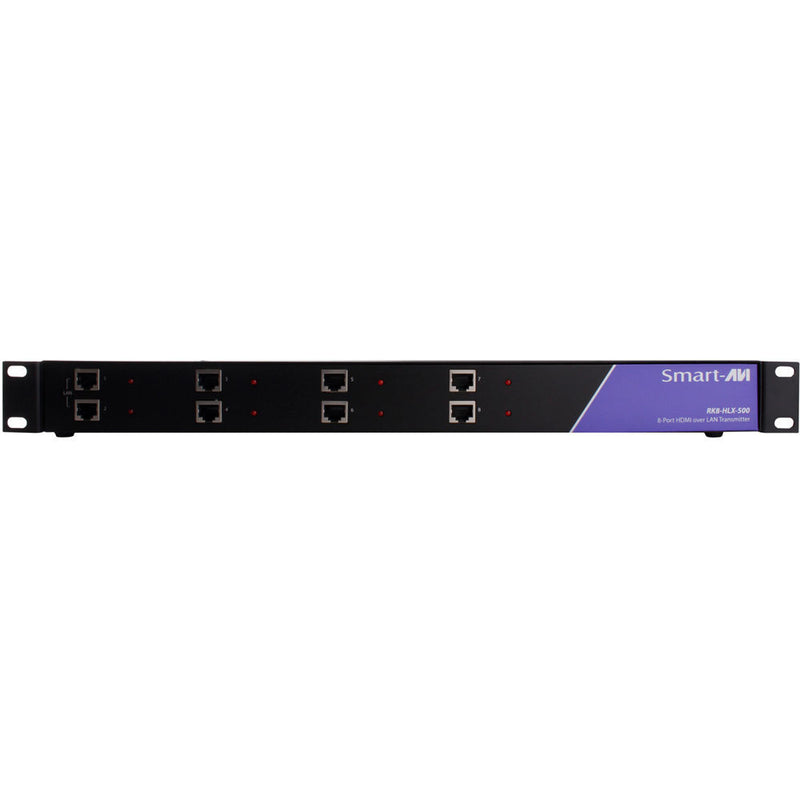 Smart-AVI 8-Port HDMI/IR Extender over LAN (1 RU)