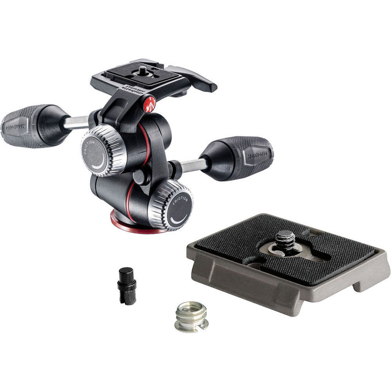 Manfrotto X-PRO 3-Way Head with Quick Release and QR Plate