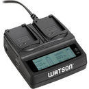 Watson Duo LCD Charger Kit with 2 Battery Adapter Plates for DMW-BLD10