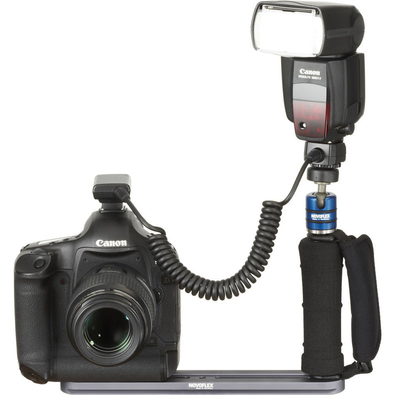 Novoflex Flash Grip Flash Bracket with Strap & Ballhead