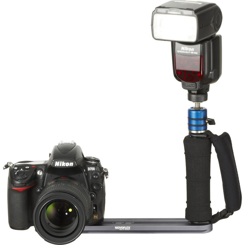 Novoflex Flash Grip Flash Bracket with Strap & Ballhead