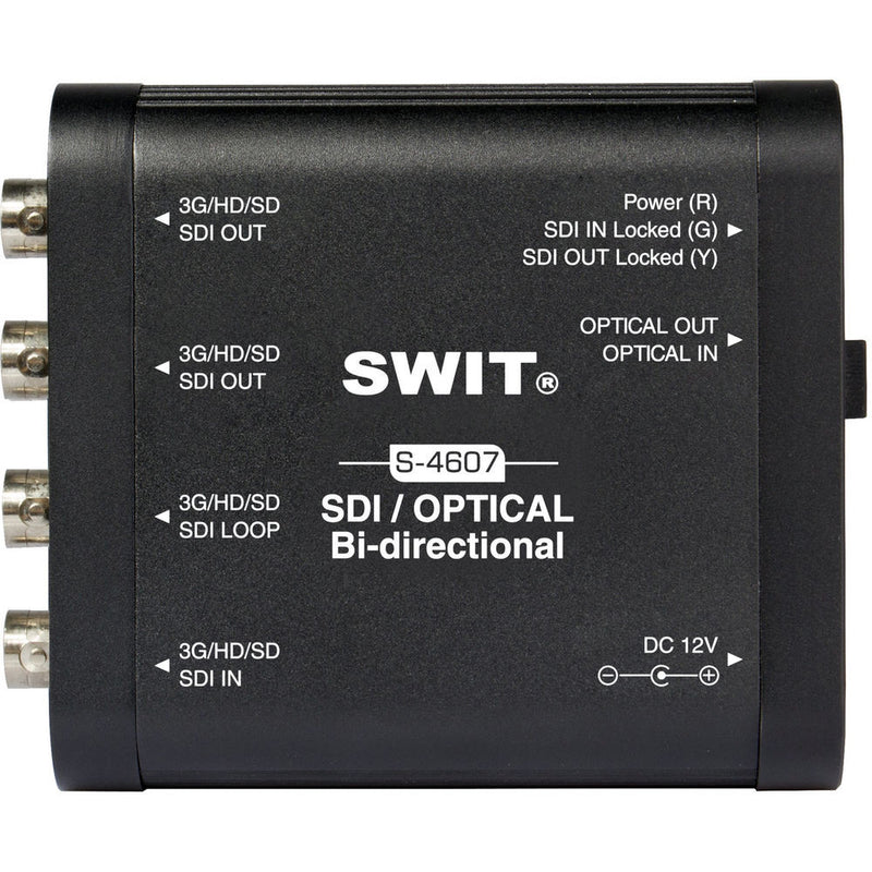 SWIT Portable Bi-Directional SDI to/from Optical Fiber Converter