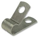 RICHCO AL-3 Fastener, P Clip, Screw Mount Cable Clamp, 4.8 mm, Aluminium, Silver, 12.7 mm, 9.5 mm