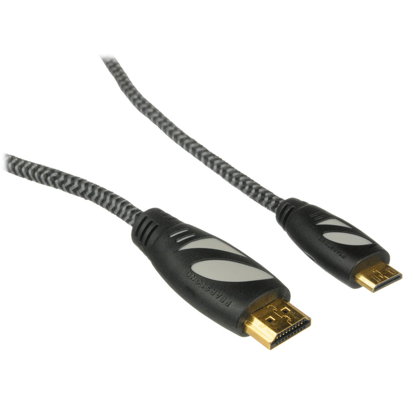 Pearstone Active Braided High Speed Mini HDMI to HDMI Cable with Ethernet - 15' (4.6 m)