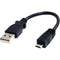 StarTech USB 2.0 Type-A to Micro-USB Cable (Black, 6")