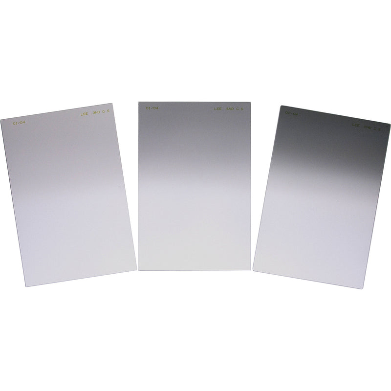 LEE Filters Graduated Neutral Density Soft Filter Set 4 x 6" - Consists of Three Graduated ND (Neutral Density) Filters (.3, .6, .9) - Soft Transition