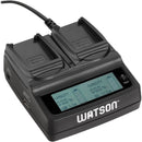 Watson Duo LCD Charger with Two NP-BX1 Battery Plates