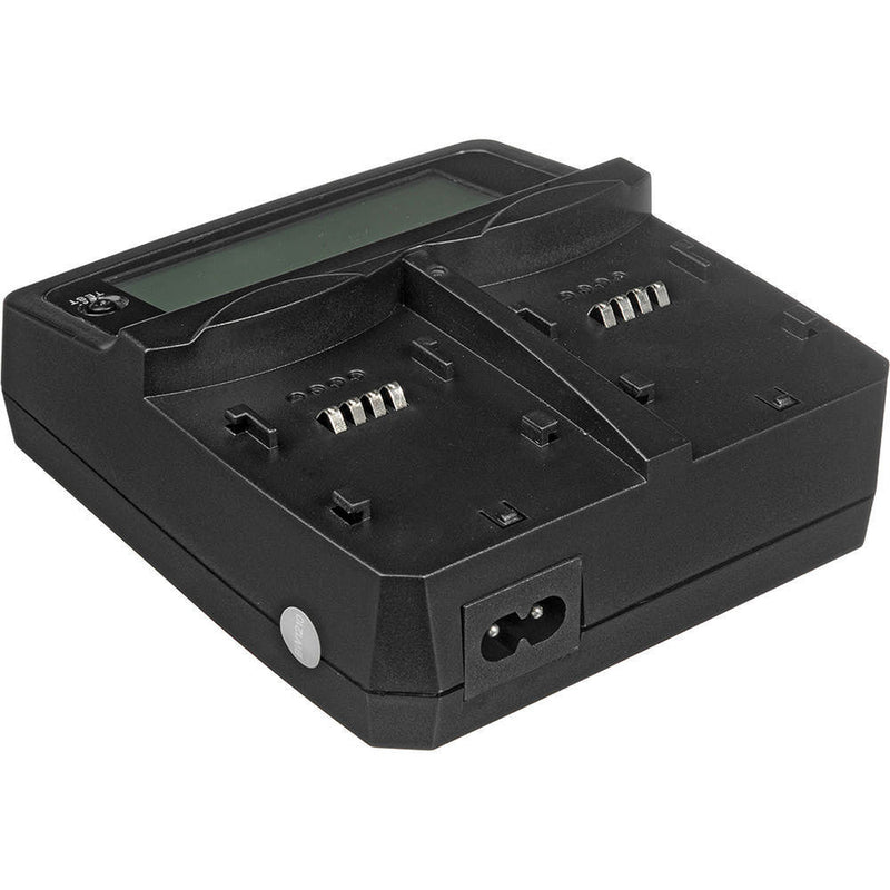 Watson Duo LCD Charger with 2 Plates for LI-50B, LI-70B, VW-VBX070, VW-VBX090, D-Li88, D-Li92, DB-100, DB-L80 or NP-BK1