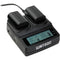 Watson Duo LCD Charger with 2 Plates for LI-50B, LI-70B, VW-VBX070, VW-VBX090, D-Li88, D-Li92, DB-100, DB-L80 or NP-BK1