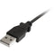 StarTech USB 2.0 Type-A Male to Left-Angle Mini-B Male Cable (6', Black)