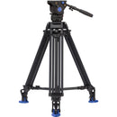 Benro BV4 Pro Dual-Stage Video Tripod Kit with DL-08 Tripod Dolly