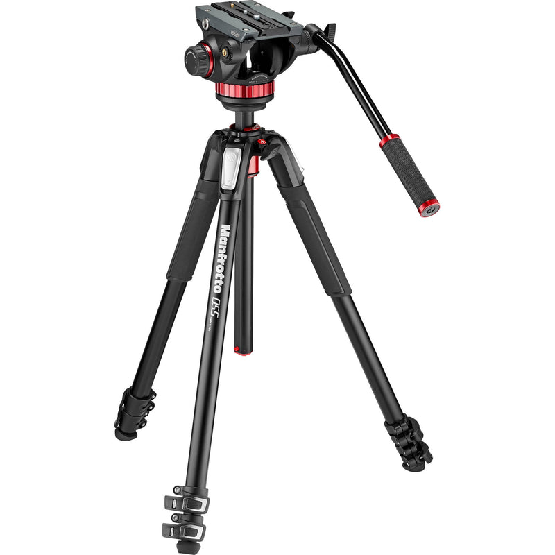 Manfrotto MT055XPRO3 Aluminum Tripod with 502HD Fluid Head Hybrid Video Kit