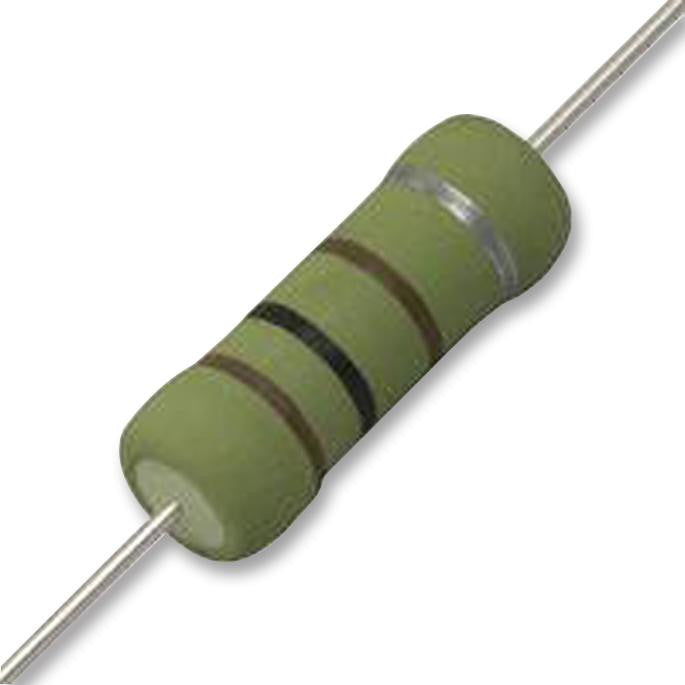 OHMITE OY474KE Through Hole Resistor, 470 kohm, 400 V, Axial Leaded, 2 W, &plusmn; 10%, OY Series