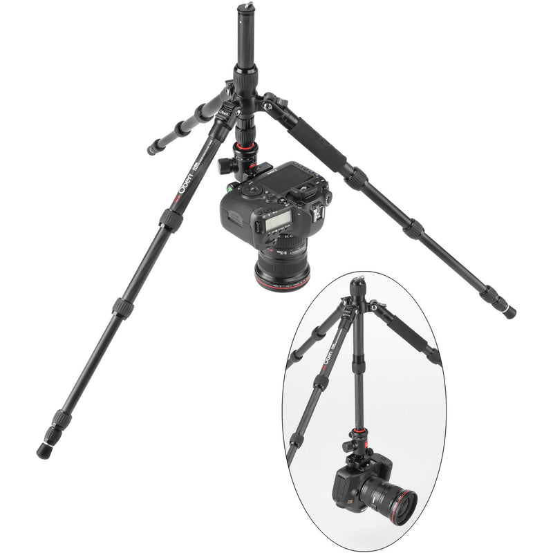 Oben CT-3535 Folding Carbon Fiber Travel Tripod with BE-208T Ball Head