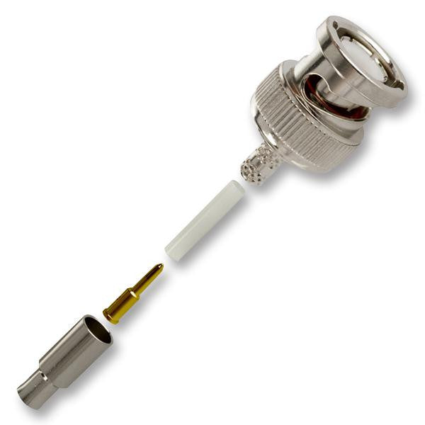 AMPHENOL RF 31-71000-RFX RF/COAXIAL, BNC PLUG, STRAIGHT, 75 OHM, CRIMP