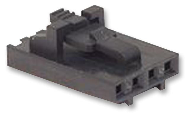 MOLEX 50-57-9404 Connector Housing, Single Row, Version D, Back Ribs, SL Series, Receptacle, 4 Ways, 2.54 mm