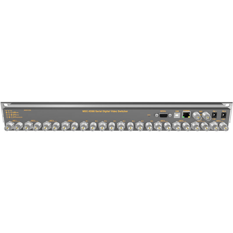 Matrix Switch 8 x 8 3G-SDI Video Routing Switcher with Button Panel