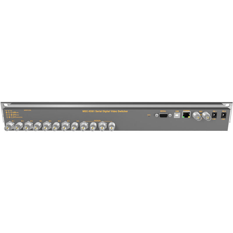 Matrix Switch 8 x 1 3G-SDI Video Routing Switcher with Button Panel