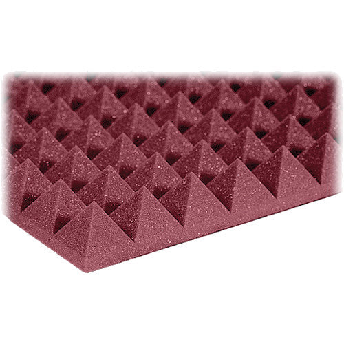 Auralex Studiofoam Pyramids (Burgundy, 6-Pack)