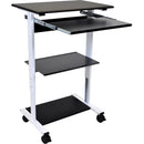 Luxor Three-Shelf Adjustable Stand-Up Workstation