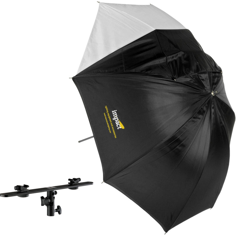 Impact Adjustable Twin Shoe Umbrella Bracket with Convertible Umbrella (32")